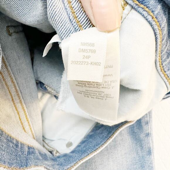 Madewell The Mid-Rise Perfect Vintage Jean Denim Raw Hem Size 24P - Picture 3 of 9